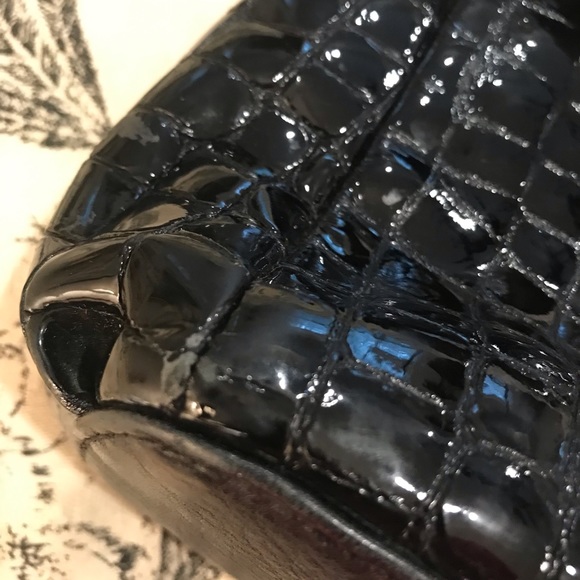 Brighton Crocodile Patent Leather Handbag - Picture 7 of 7